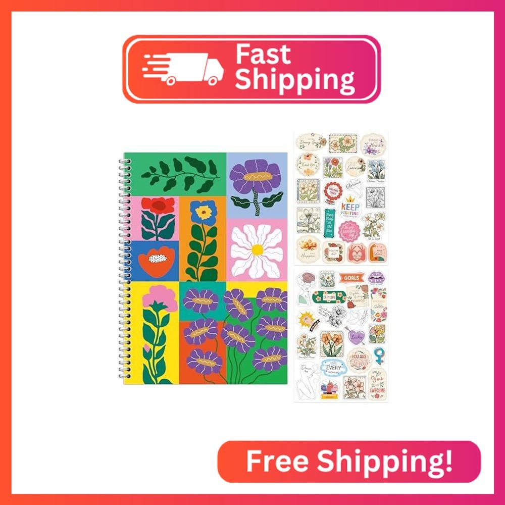 Hebayy Reusable Sticker Storage Pad, B5 Size Stickers Collecting Album, 80 Pages