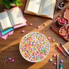 100 Pcs Colorful Heart Resin Charms Flatback Medium to Large,