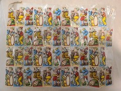 Vintage Die Cut Scrap Paper PZB Germany Musical Clowns & Kids Playing