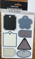 Keepsake Essentials Shape Tags Shapes Flower Triangle Wedding Scrapbook Stickers