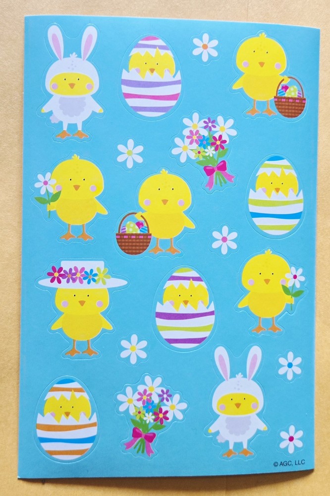 Easter Wishes Sticker Sheet.