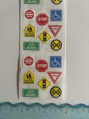 Road Signs Sticker Sheet Scrapbook Planner Craft Stickers SANDYLION Strip