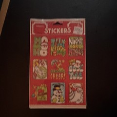 Christmas Stickers Multicolor Self-Adhesive Peel & Stick, 36 Sheet, Naughty