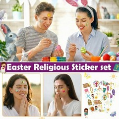 1600 Pcs Easter Sticker Bulk Religious He Lives Christian Stickers Sheet Assort.