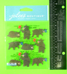 Jolee’s Bears Repeat 3D Brown Bears Dimensional Sticker Pack