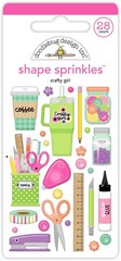 Crafts Doodlebug Sprinkles Puffy Stickers Crafty Girl Tools Glue Coffee Tape Cup