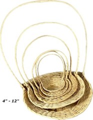 3 PC Oval Bamboo Baskets 4″ 5″ 6″ 7″ 8″ 10″ 12″ 14″ 16″ 18″ for Wedding