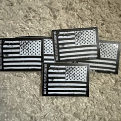 5 Black and White American Flag Brandy Melville Sticker
