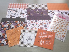 Echo Park Halloween Witch Cardstock 6×6 Scrapbook Junk Journal Star Stickers