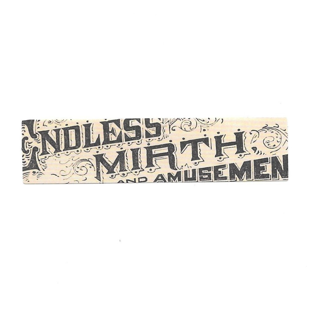 Endless Mirth Amusement Vintage Retro Circus Carnival Poster Paper Sticker Decal
