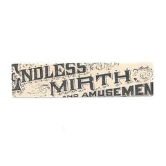 Endless Mirth Amusement Vintage Retro Circus Carnival Poster Paper Sticker Decal