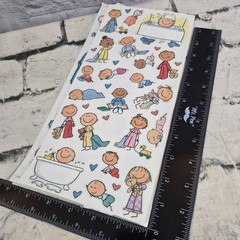 Baby Themed Scrapbooking Stickers Lot Of 3 Sheets Tub Time Babies On The Go