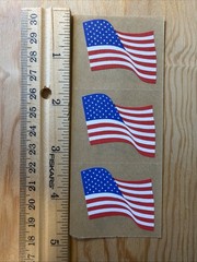American Flag Sticker Sheet Scrapbook Craft Stickers