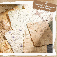 168 Pcs Textured Vintage Scrapbook Paper, 6 Themes Scrapbook Journaling Supplies