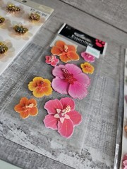 Sticker Lot – Flowers Scrapbooking 3D Stickers – Floral Spring Sunflower #108