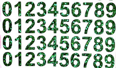 Holographic Sparkle 0-9 Label & Craft Number Stickers!✨0.5 to 1.5 in✨10 Colors✨
