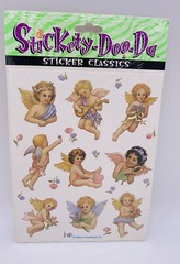 Vintage American Greetings Stickety Doo Da Cherub Angels Stickers 2 Sheets New