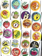62 Retro 80s Scratch & Sniff Retro Stickers. One of Each, No duplicates
