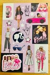 BARBIE STICKERS 2 SHEETS FREE SHIPPING SALE