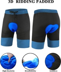 Men’s Mountain Bike Shorts 3D Padded Baggy Bicycle Riding Lightweight