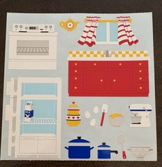 Vintage Mrs. Grossman’s Stickers 6 x 6-Shapes, Home 5 sheets