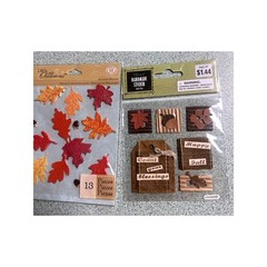Lot Of 12 New Fall Halloween Themed scrapbooking stickers Creative Memories