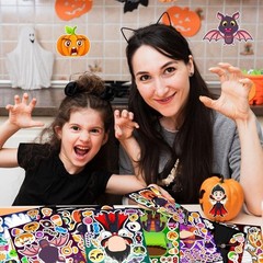 36 Sheets Halloween Stickers for Kids, Make Your Own Halloween Stickers, Hallowe