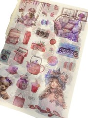 6.5″ x 9″ Scrapbook & Paper Crafting Stickers – 2 Bks- 24 Pgs/Book