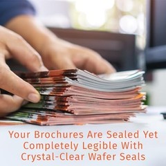 1 Inch Clear Wafer Seals – Transparent Envelope Stickers for Secure Mailing – 50