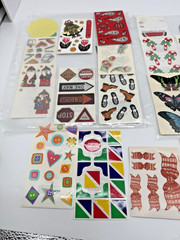 Crafting / scrapbooking embellishments Stickers Brads Flower Metal Art Mixed Lot