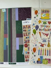 Large Scrapbooking Craft Lot Stickers Embellishments Paper Crafts + Storage Case