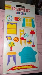 Vintage Mrs Grossman’s Stickers Furniture Chair Window Lamp 3 Sheets New Pack