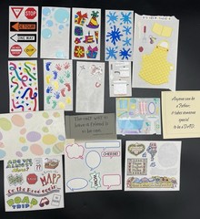Lot Of Scrapbooking Crafting Stickers 24 Several Loose Sheets New