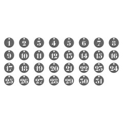 Tim Holtz Idea-ology Metal Number Tokens 31/Pack, 3/4 Inch Each, Antique Nickel