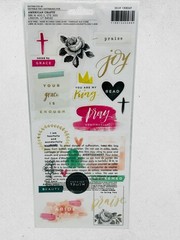 Creative Devotion 40 Pc Scripture Stickers, Religious, Journaling, Bible, Crafts