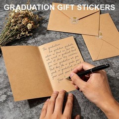 Elegant Gold Graduation Stickers, 120PCS Peel and Stick Labels for Celebrations