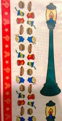SandyLion Disney Theme Park Scrapbook Sticker Border Sheet Lamp Post Food Ears
