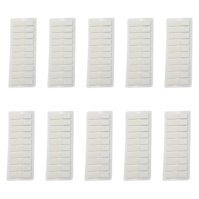 120Pcs White Clear PET Label Repositionable Writable Book Page Marker Bookmarks