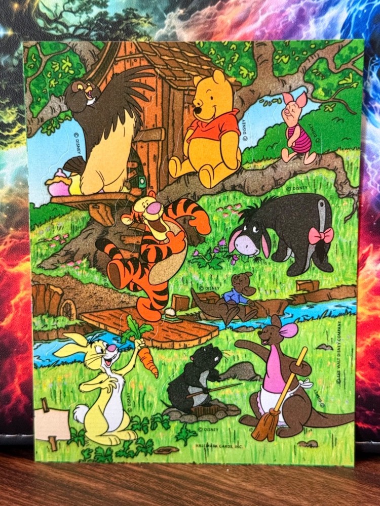 Vintage Hallmark & The Walt Disney Co. «Winnie the Pooh & Friends» Sticker Sheet