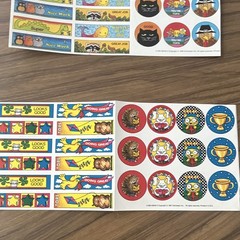 Lot of 2 Vintage Scholastic Sticker Sheets 1986 1987 Teacher Rewards Retro 80s