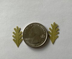 GREEN MID FERN LEAF Die-cut Embellishment(20pc)Jolee’s•Flower•Garden•Stem•Bushes
