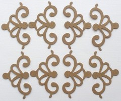 {8} *DECORATiVE MiNi ACCENT* Bare Chipboard Die Cuts – 1 1/2″ x 2 7/8″