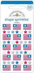 Old Glory Shape Sprinkles Stickers