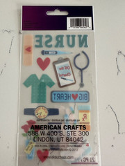 Sticko Autocollant Registered Nurse Stickers Chart Shoes RX Scrubs Flowers Heart
