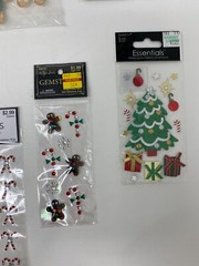 Christmas Scrapbooking Sticker Lot Bling 12 Packs Dimensional Designer Boutique