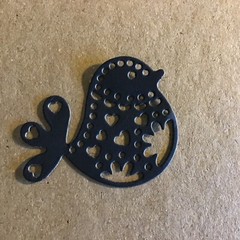Small Intricate Bird Die Cut Embellishments 8 Pcs 1-1/2″ X 1-3/4” Choose Color