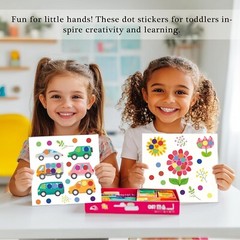 4000pcs Colored Dot Stickers,3/4″ Sticker Dots Assorted Colors, Round CodedLabel