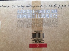Self Adhesive Letters 32 Ivory Letters 32 Brown Kraft Paper Letters Craft Target