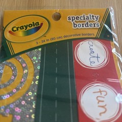 Crayola Specialty Borders Prism Colors Chalk Board Create Fun Draw Art Imagine