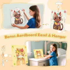 Gem Art Sticker Kit,Diamond Art Sticker Crafts for Kids Ages 412